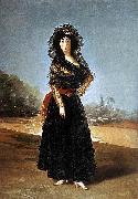 Francisco de Goya Portrait of the Duchess of Alba. Alternately known as The Black Duchess Spain oil painting artist